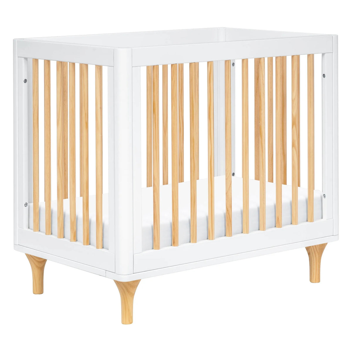 Lolly 4-in-1 Convertible Mini Crib And Twin Bed - White Natural 