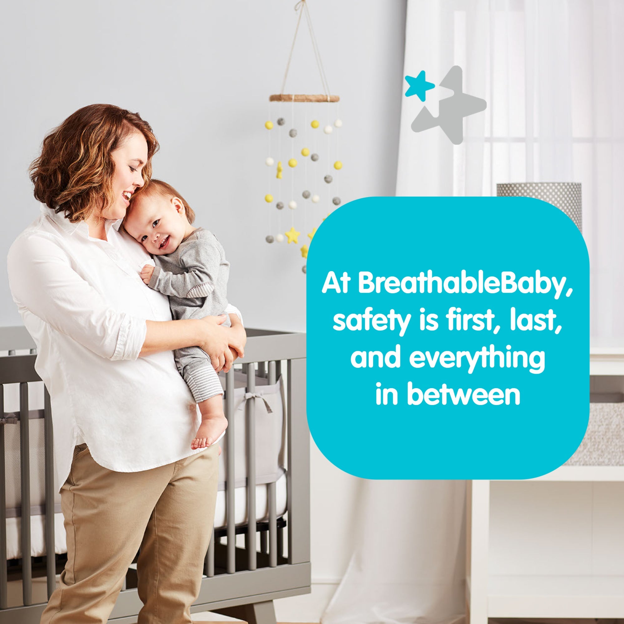 Breathable™ Mesh Liner for Solid End Cribs 