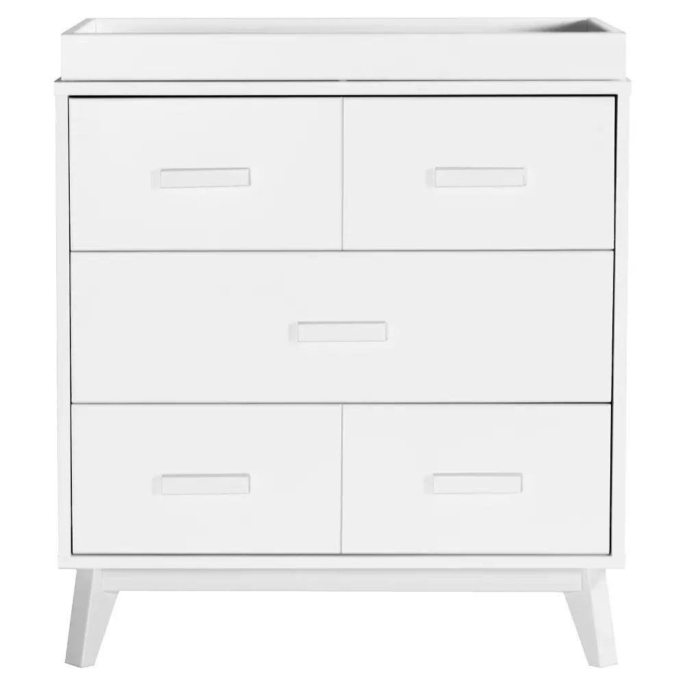 Scoot 3-Drawer Changer Dresser - White | Rebelstork US