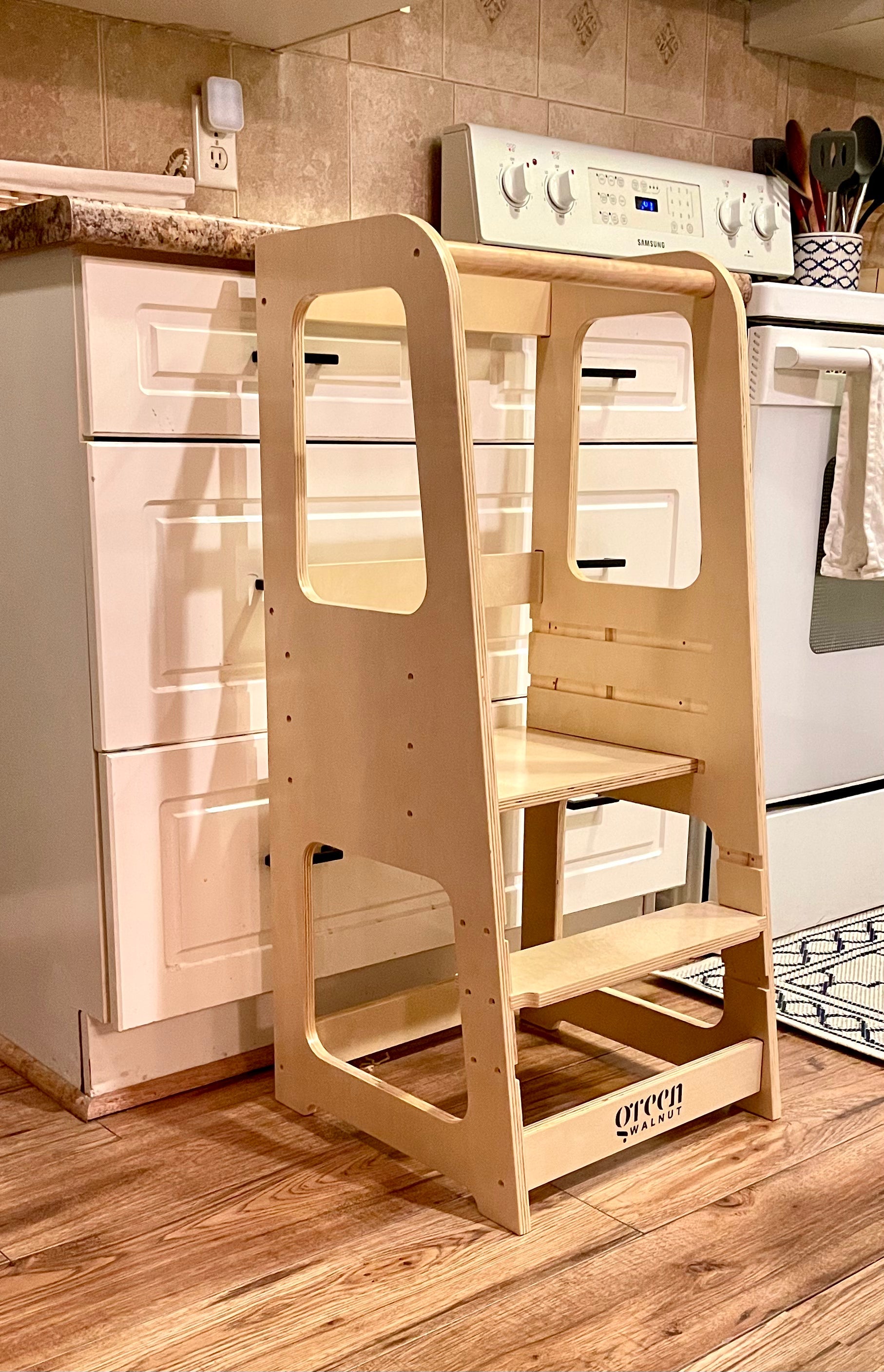Kids & Toddler Learning Tower | Kitchen Step Stool ( Natural )