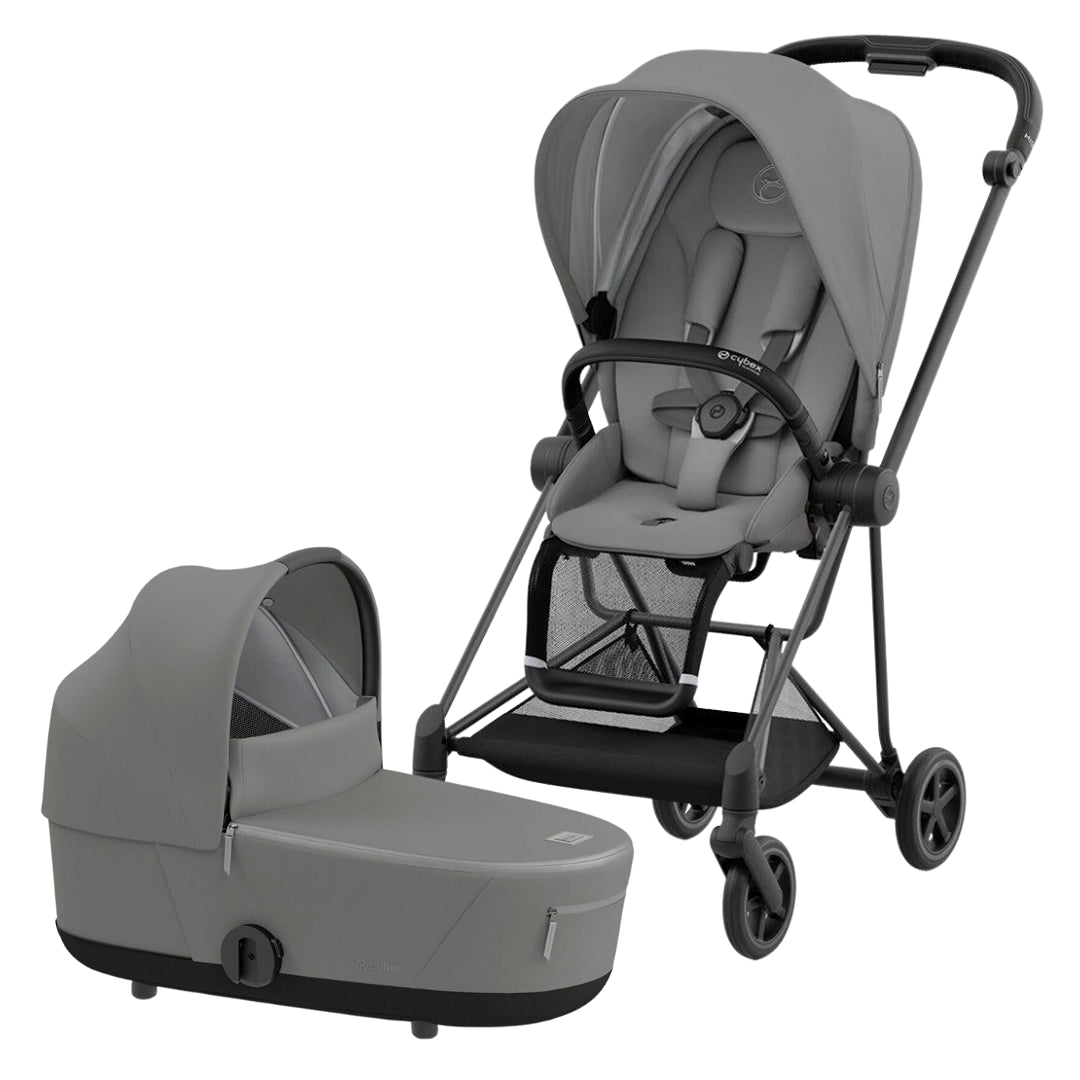 Mios 3 Stroller + Lux Carry Cot - Grey | Rebelstork US